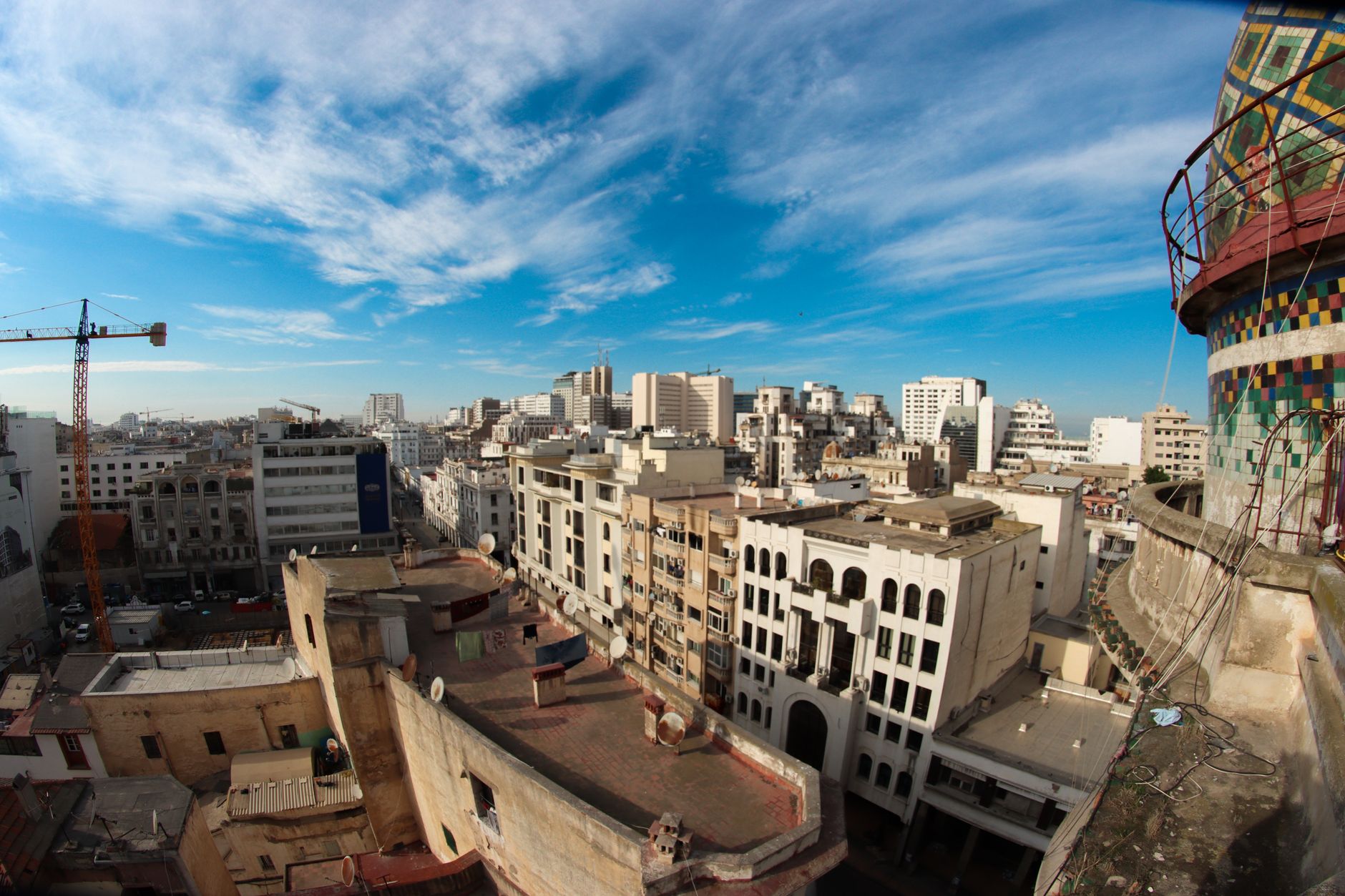 Skyline of a Moroccan city, representing the country's real estate market